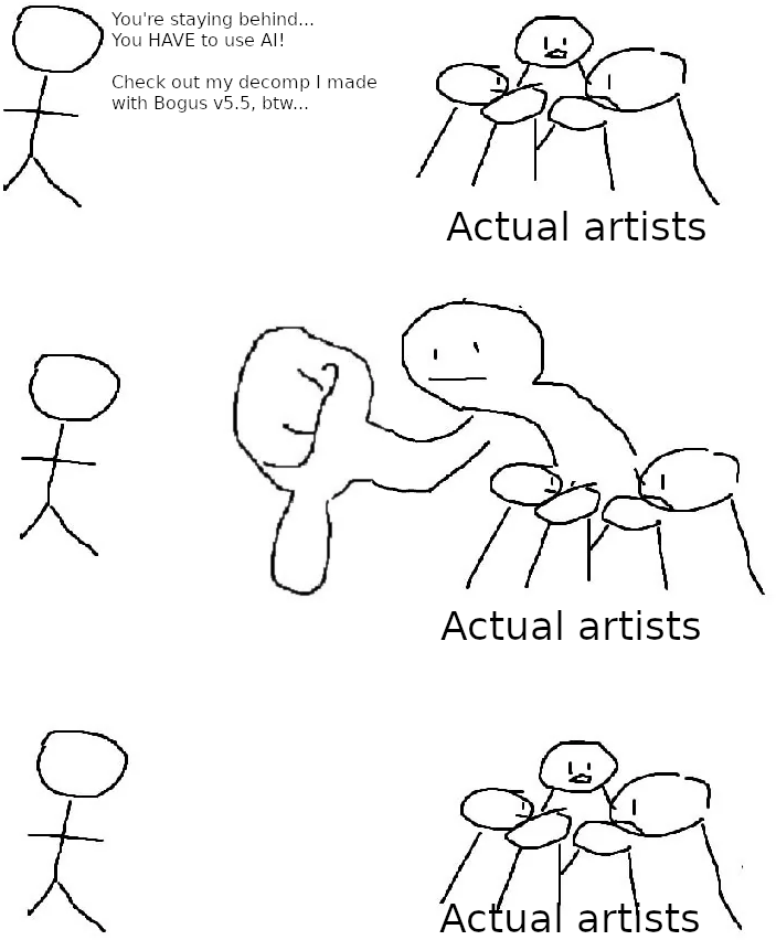EliasDaler's tweet photo. In this age of slop, people who care about art, humanity and craft should band together and do this.

(Programming is an art form too, btw) https://t.co/NlDSsEyE8u