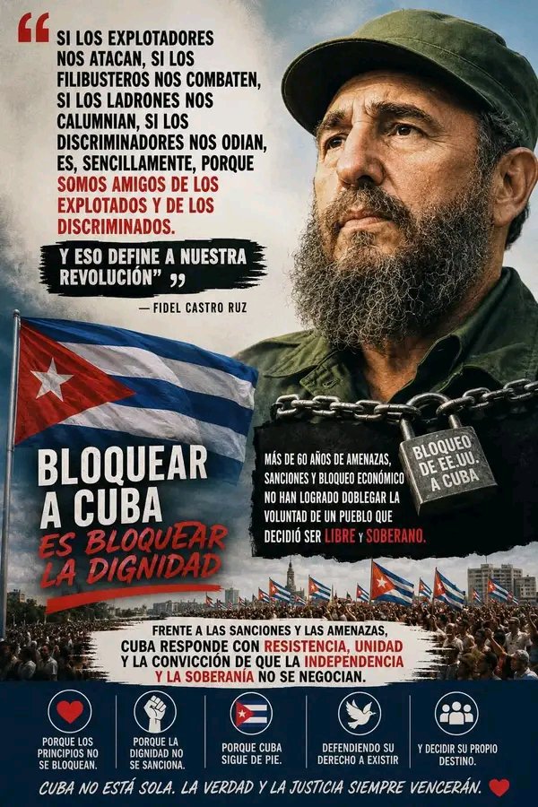 tom51863509's tweet photo. Cuba es amiga de los explotados ,de los discriminados,eso define nuestra Revolución..
#FidelVive https://t.co/Vrh6yofHHR