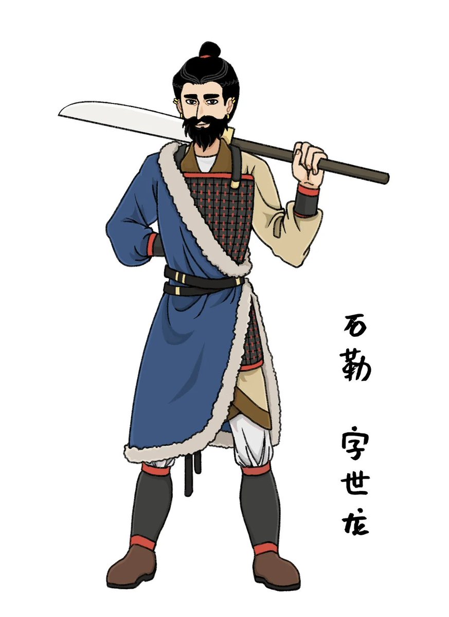 YELLOWROTBLEU's tweet photo. 发一下之前画的立绘
刘渊(253-310)，石勒(274-333)，苻坚(338-385)，王猛(320-375)
#五胡十六国 #魏晋南北朝 #历史同人 https://t.co/oTl6CIRqyY