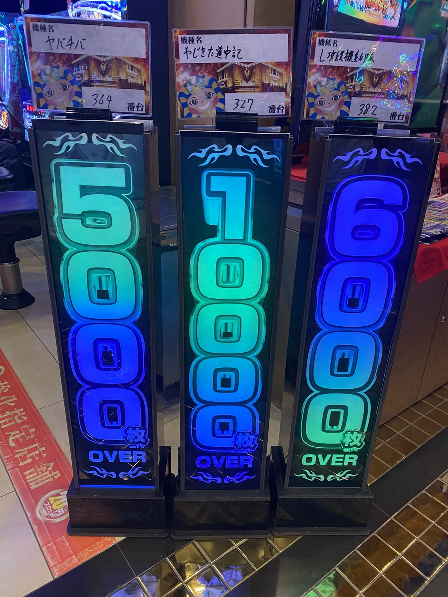 faraohontenbusu's tweet photo. こんばんは🌛
ファラオ本店です

スロットコース爆盛り上がり🕺
出玉紹介していきます🫡

 #L東京喰種
13000＆7000枚over 
 #やじきた道中記参
12000枚over
 #L炎炎ノ消防隊2
6000枚over
 #L攻殻機動隊
6000枚over
 #BIGDREAM
7000枚over

現時点で万枚over2台！！😎
素晴らしーい👏コンプ期待してます😂

まだまだお時間ございますので
皆様のご来店お待ちしております🙇‍♂️