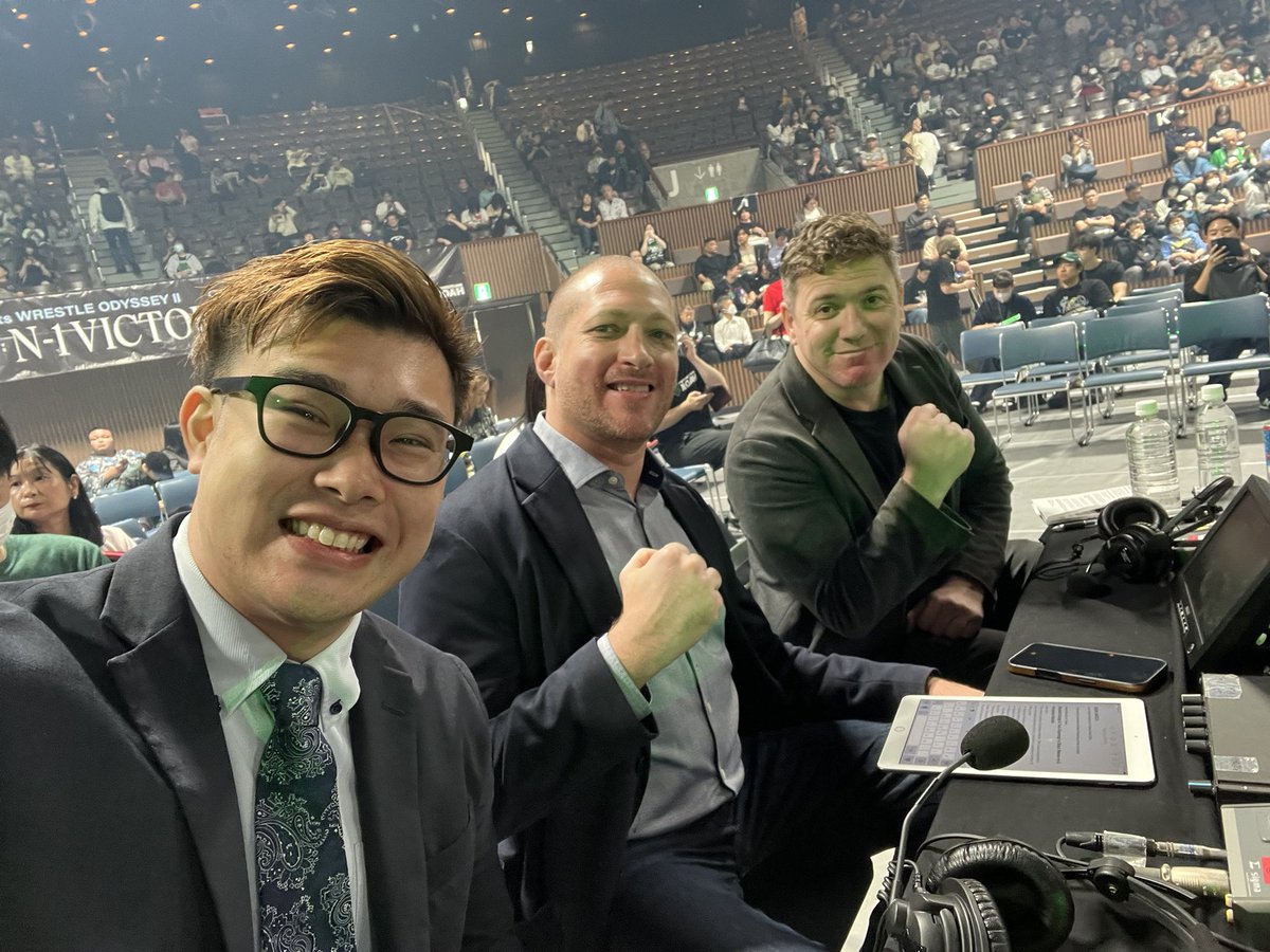 harutoki86109's tweet photo. プロレスリング・ノア代々木体育館大会たくさんのご来場ありがとうございました！

僕はレッスルユニバースの英語実況のゲスト解説をさせていただきました！

まだリングに戻るのはもう少しかかってしまうかもですが、僕なりにできることをと思い、NOAHの面白さを海外の方にも知ってもらいたいとの思いで勤めさせていただきました！また聴いてね！

もっと伝えれるように英語勉強します。
#noah_ghc
#wrestleuniverse