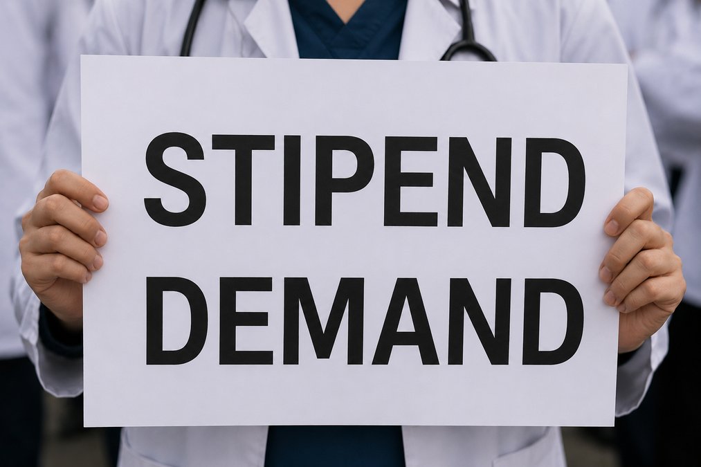 RisingKashmir's tweet photo. AIMSA Seeks Stipend Revision for J&amp;K Medical Residents, Interns Warn of Hunger Strike

AIMSA State President @DrMohammadMomin Urges Govt to Address Stipend Disparities

@sakinaitoo @official_aimsa 

https://t.co/CjvS5Xhbkw https://t.co/tgDEcQvVDK