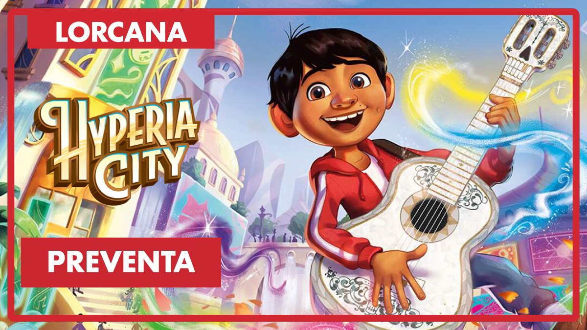 MetropolisCnter's tweet photo. 🎸Llega el nuevo set de #disneylorcana denominado #hyperiacity

🎨Disfruta del arte y la música en las calles de Hyperia y crea tu equipo de magos, princesas y héroes en tu tapete de juego.

📱Preventa disponible aquí: https://t.co/Yz7mzqqR7C https://t.co/NEC0Nwlvxu