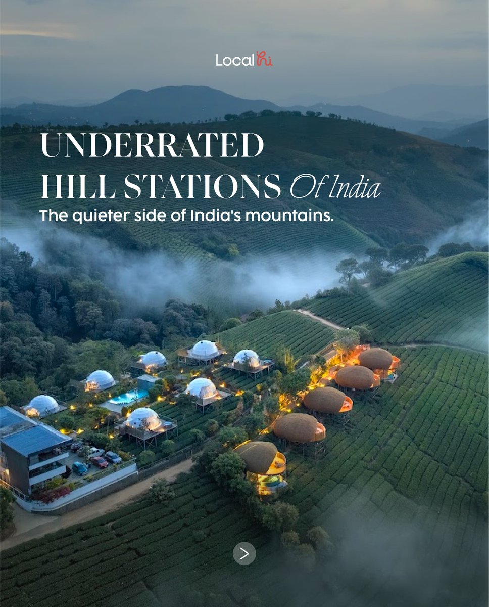 Xeniamus's tweet photo. Nine unforgettable mountain stays, each with a story worth travelling for. From Kumaon to Tawang, Kerala to Sikkim, these are places where comfort, culture and landscape come together. DM “HILLS” to plan your escape. https://t.co/78ohAXlCUk