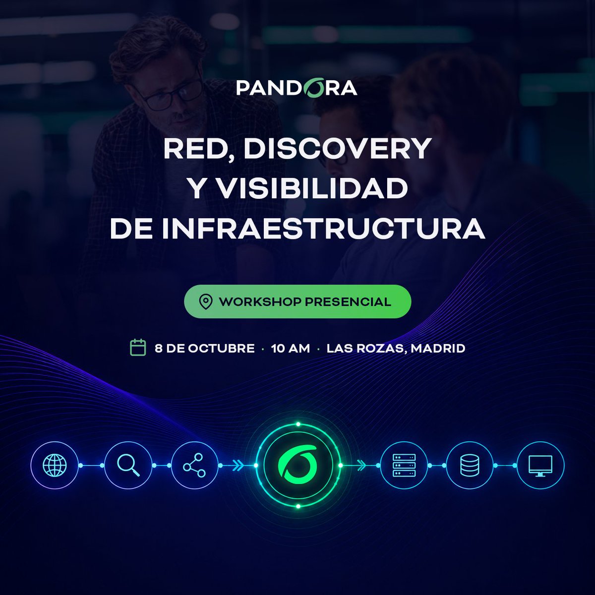 pandorafms's tweet photo. Este jueves tenemos nuevo workshop en nuestra sede.
Esta vez nos enfocaremos en el descubrimiento de dispositivos, monitorización de redes, SNMP y eventos de red, todo desde un enfoque práctico.
📖 https://t.co/0iWARfbGCS?
#pandorafms #redes #snmp #infraestructurasit https://t.co/wHb7b797CN