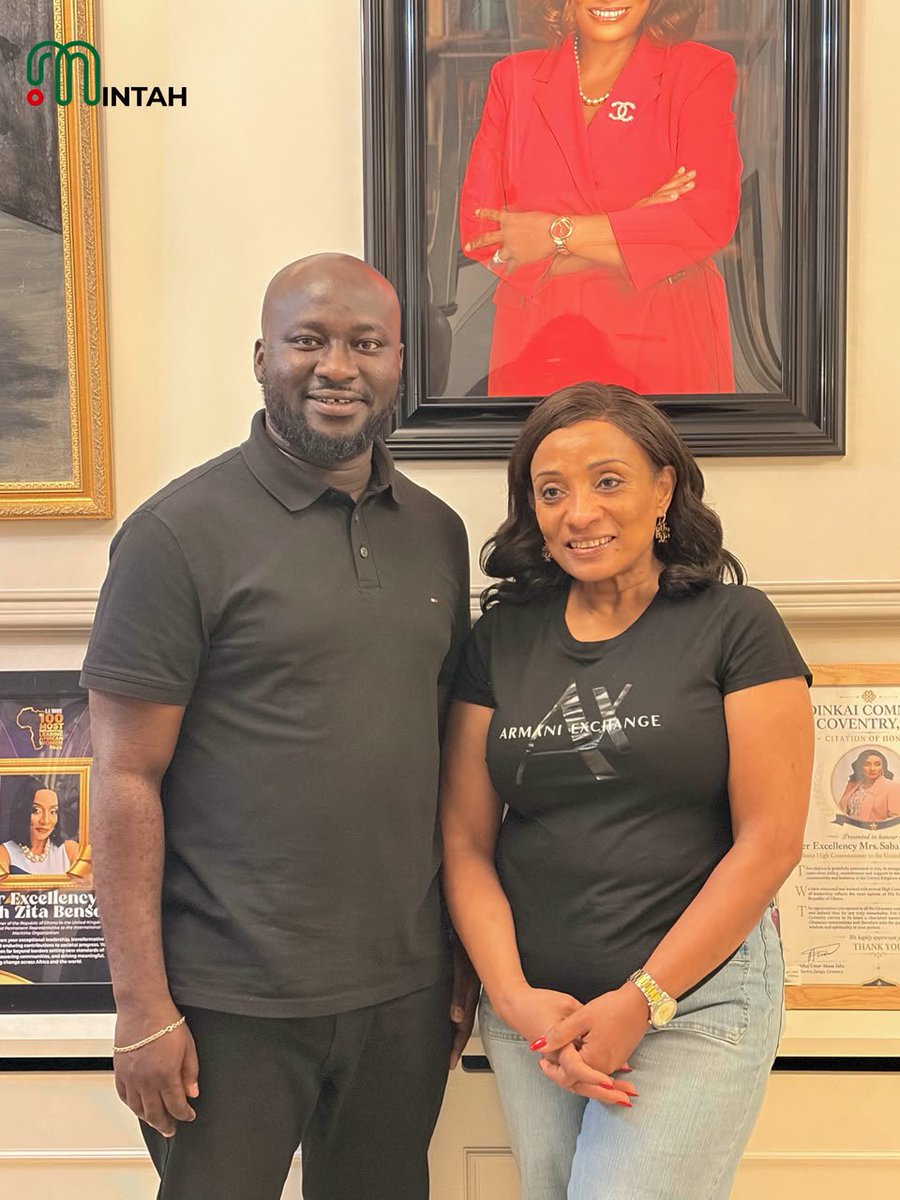mista_opare's tweet photo. Our Incoming National Youth Organiser, @okai_mintah, was hosted by Ghana’s High Commissioner to the UK, H.E. Zita Banson, at her residence in London, where they discussed matters of mutual interest and the continued progress of the NDC. He also shared his intention to lead the Youth Wing and sought Her Excellency’s blessings and support. GetMinted #WithImmediateEffect #YouthPower