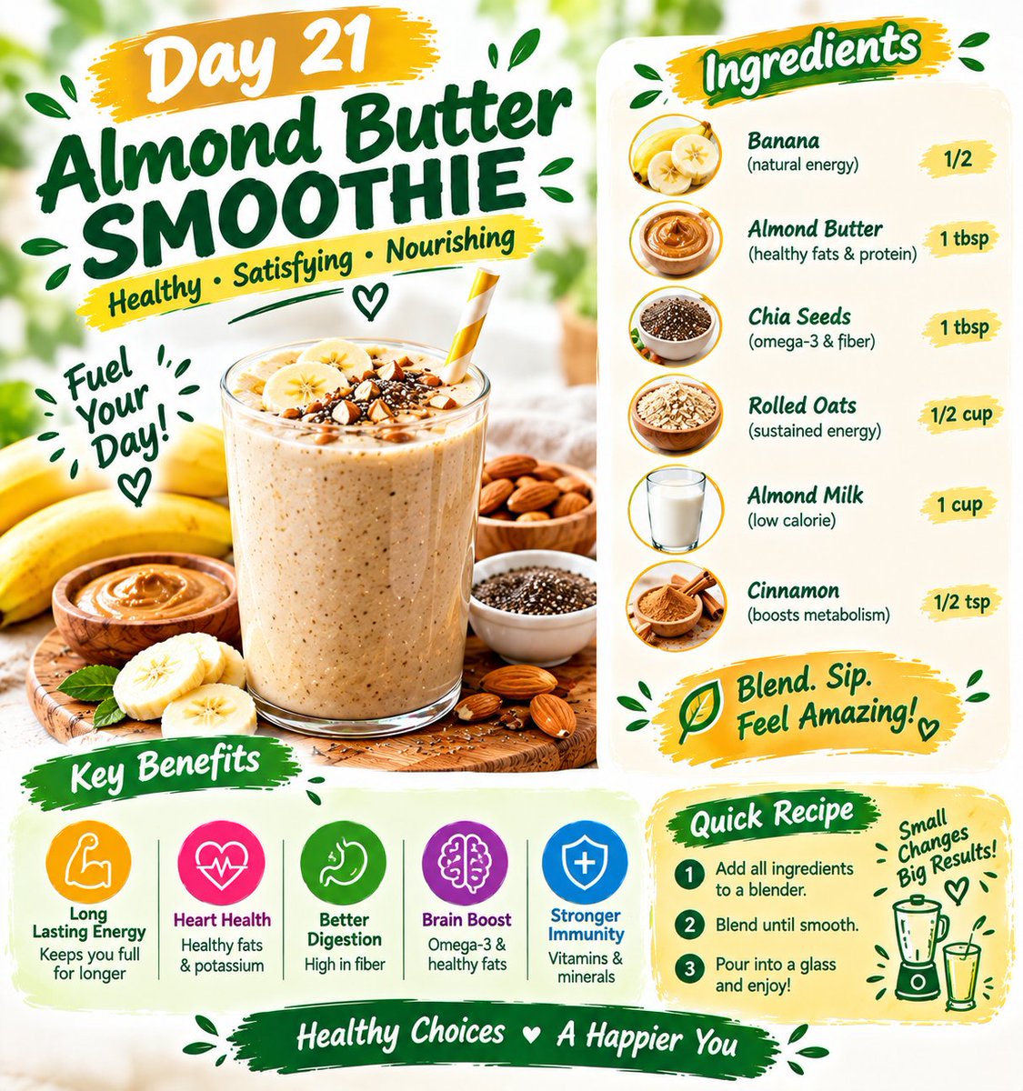 Smoothieday21's tweet photo. Delicious, Easy-To-Make Smoothies For Rapid Weight Loss, Increased Energy, &amp; Incredible Health!
.
21 DAYS
TO A SLIMMER, SEXIER YOU!
.
MORE click link in bio☝️❤️🍏
https://t.co/RpQgE6OUys
.
#smoothie #juice #fitnesss #gym #healthy #food https://t.co/Nvrf1dcqri