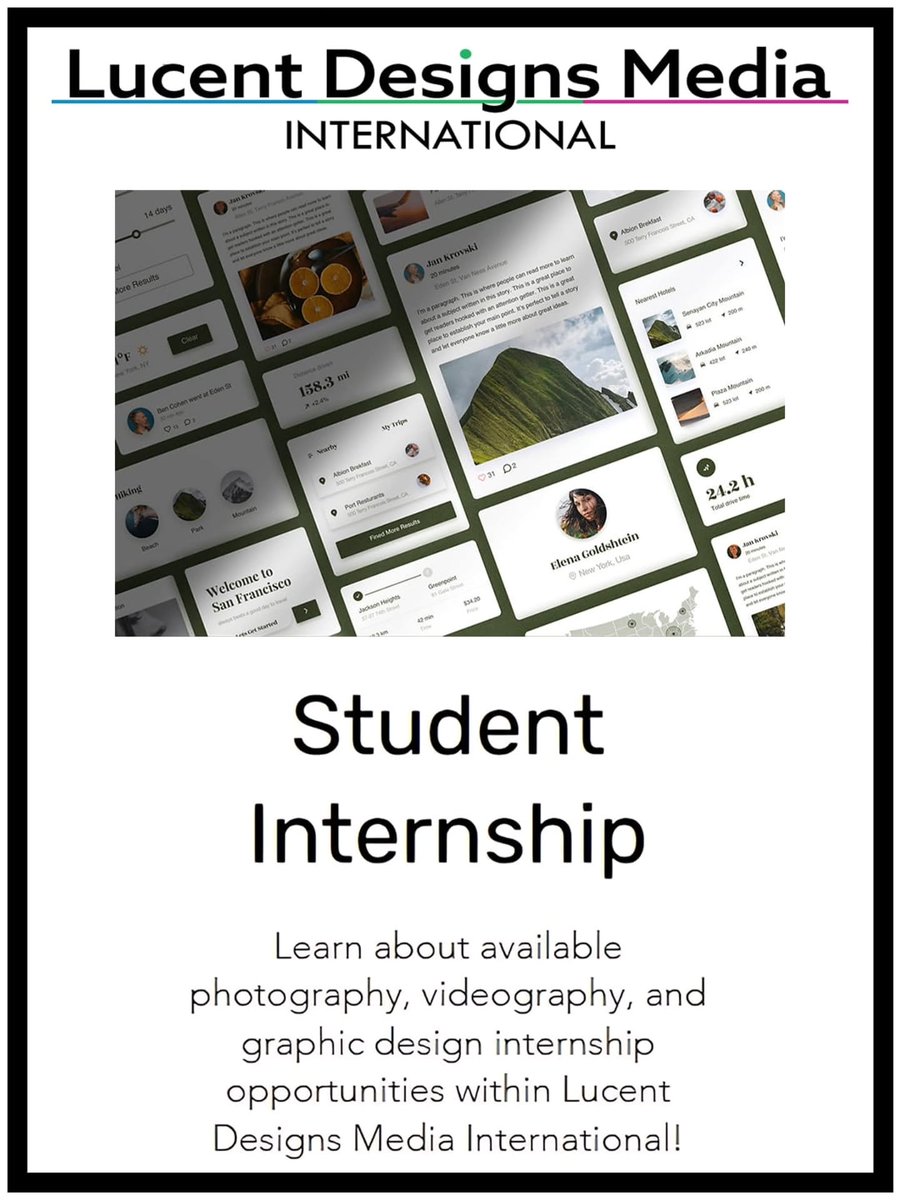 fruitjuiceking's tweet photo. College students: applications are open for Lucent Designs Media International’s fully online internship. Gain hands-on experience, build your portfolio, and collaborate on creative media, design, photography, communications, and digital content https://t.co/cSRwP3FW7C