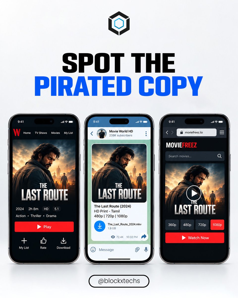 blockxtechs's tweet photo. Pirated content doesn't always look suspicious at first glance. Sometimes, it can appear alongside legitimate content and remain unnoticed. Continuous monitoring helps content owners identify unauthorised copies across platforms.
#blockx #antipiracypartner #antipiracy #contentprotection