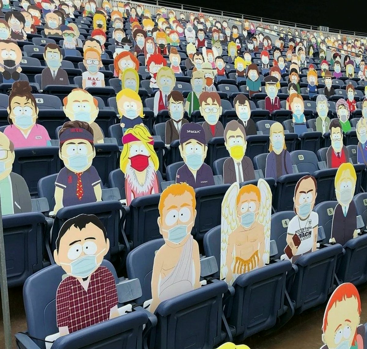 lecoqdanieea's tweet photo. The Denver Broncos have the entire town of ‘South Park’ in the stands for today’s NFL game.
#PCSetup https://t.co/RvhPsiysdM
