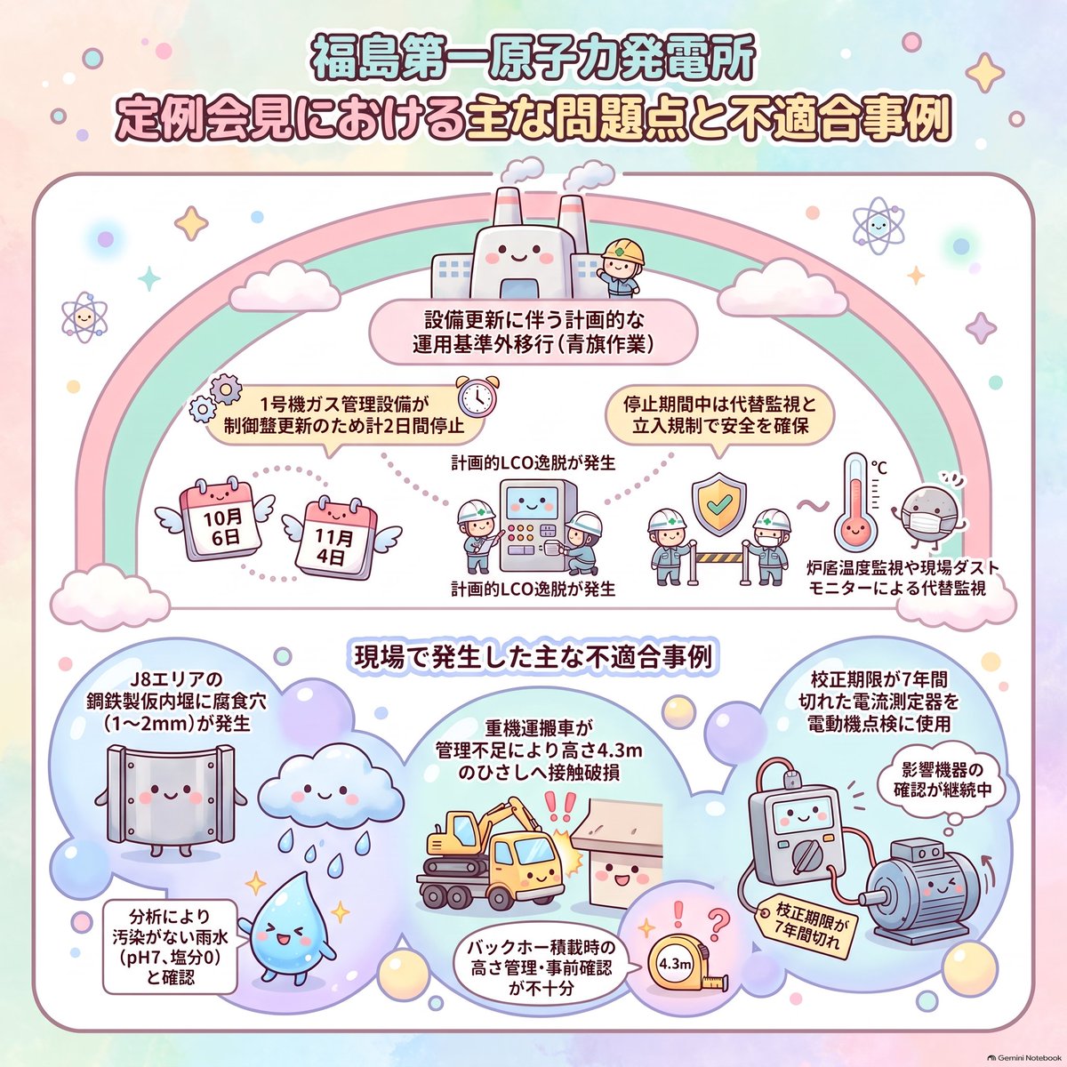 tossact's tweet photo. 【2026年10月5日 東京電力 定例会見】
自動文字起こしからの要約　動画化　GeminiNotebookLMのインフォグラフィックス https://t.co/PLpbrmvThm