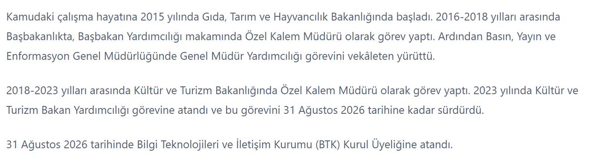 Hak_Soy's tweet photo. Biri çıkıyor. 
Kıbrıs'ta dandik bir üniversite bitirmiş. Sonra başka bir dandik üniversitede YL yapmış. Aynı kalibrede başka bir üniversiteden doktorası var. 
2015te kamuya kapağı atıyor. 8 yılda bakan yardımcılığına yükseliyor.
Şimdi kendisine laf edenin hesabını kapatılıyor. ++ https://t.co/CAeQPVUJny