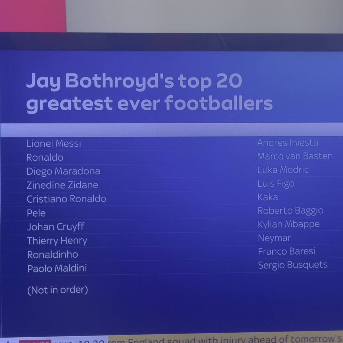 jaybothroyd's tweet photo. I can’t comment too much on players before my time apart from the likes of Pele etc 

Cant Jude be the best players of all time? 

This is my list and it’s made up of best players in there position plus the best of there time! 

Please comment below and reason https://t.co/okuJ21tZpw