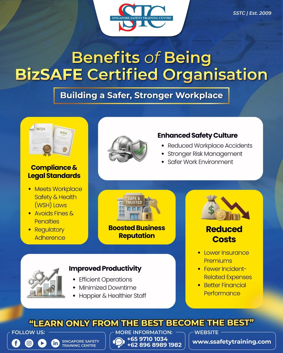 ssafetyraining's tweet photo. Membangun Tempat Kerja yang Lebih Aman, Lebih Kuat, dan Lebih Berkelanjutan.

SSTC siap mendukung perusahaan Anda dalam perjalanan menuju workplace yang lebih aman dan resilient.

Learn only from the best, Become the best!!

Hubungi kami di
Wa: +62 896-8989-1982

#SSTC #Safety https://t.co/LrdnYYhgRb