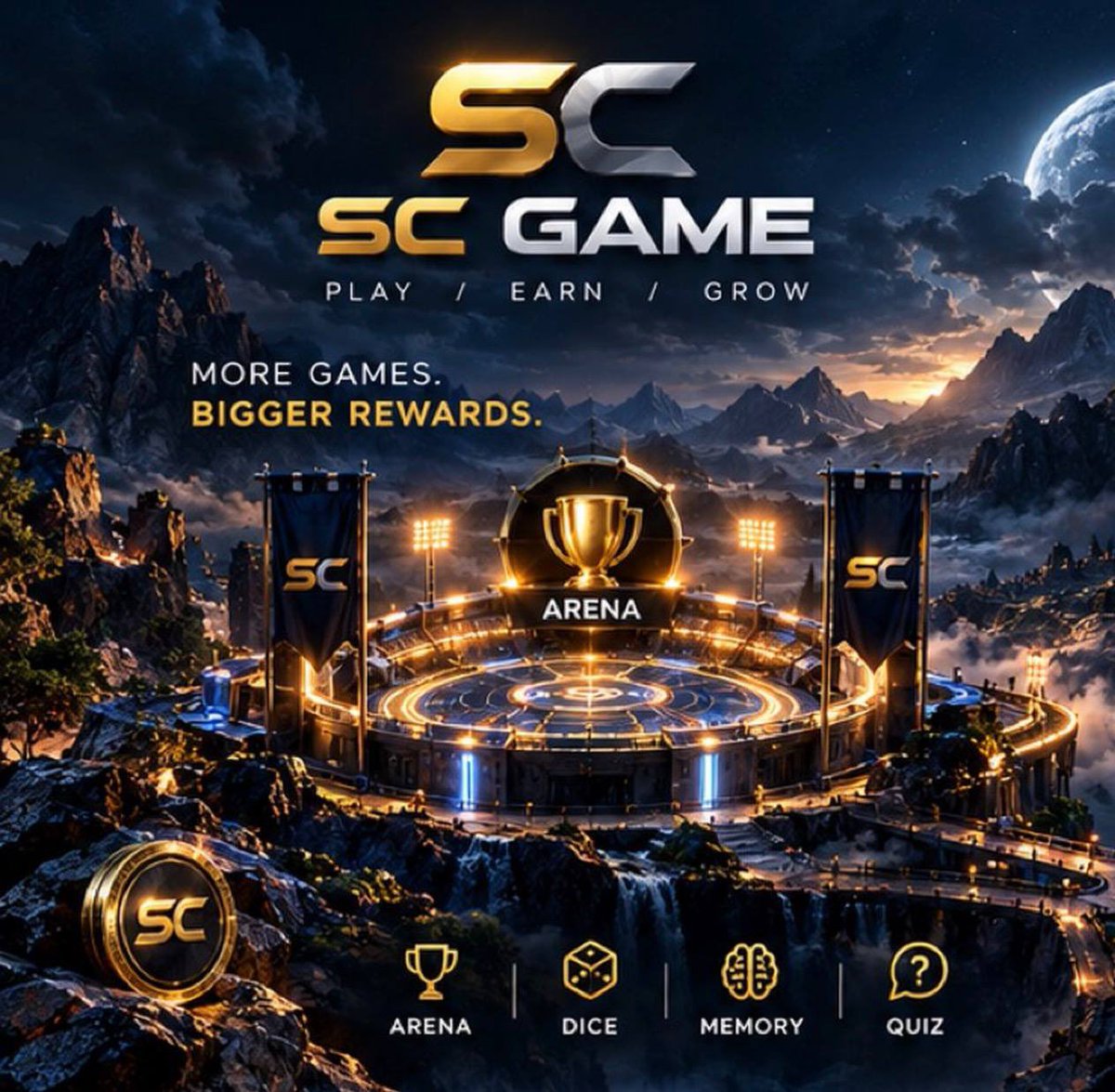 UnicKirito's tweet photo. ๐ฎ Ready to Play, Earn & Grow?
SC Game is live with Arena, Dice, Memory & Quiz!
More games. Bigger rewards. ๐ฅ #PlayToEarn #Web3Gaming #GameFi https://t.co/WKuldulrDu