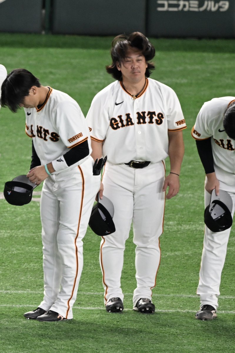 GIANTS2022GO's tweet photo. 甲斐さん　
乱れてます。
#甲斐拓也 https://t.co/U7jxHzk3cP