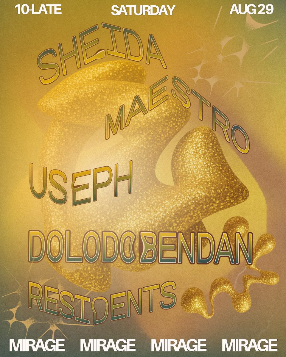 marjeoliv's tweet photo. Summer break is over, and the dancefloor is finding its rhythm again. This Saturday at Mirage, SHEIDA, USEPH, MAESTRO, and DOLODOBENDAN join our Hanoi-based DJs and residents. Entry includes 1 free drink. https://t.co/ptaLzD0q4h