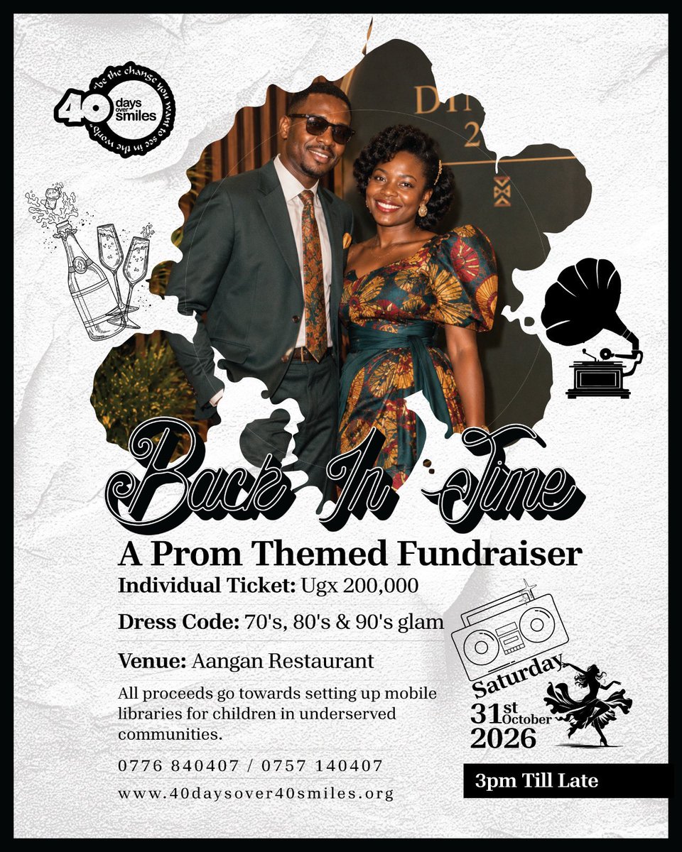 40days_40smiles's tweet photo. What if one night could give you good memories and help take books to children who don’t have easy access to them? 🥹❤️

That’s 4040 Prom.

We are so back for our second edition! On 31 October, we are heading to Aangan Restaurant for a night worth dressing up for. 🪩

#LetsAngaza https://t.co/PYR5uF9sJg