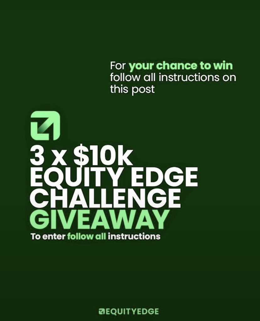 BOSS_YUSUF31's tweet photo. 🎁 Giveaway Time 🎉

 @EquityEdgeUK is running some crazy offers this month. Here is 3x10K challenges to celebrate. 

🔹Must Follow @EquityEdgeUK @EquitySpace1 @BOSS_YUSUF31 

🔹Like &amp; Repost

🔹Like &amp; Repost Quoted Post

🔹Tag few Friends. 

⏳96 Hours https://t.co/PebQZvFcD8