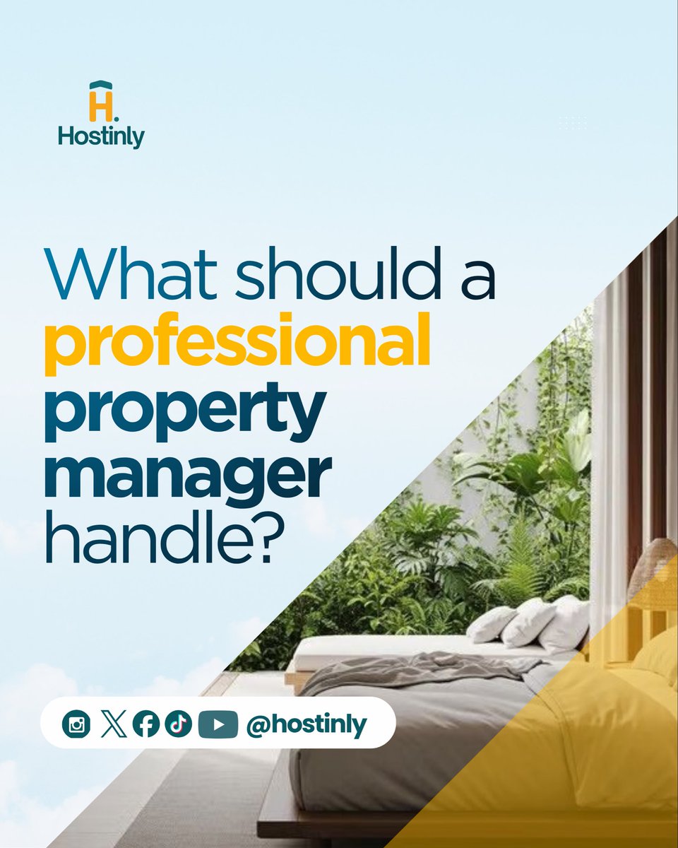 hostinly's tweet photo. What should a professional property manager handle? #hostinly https://t.co/7lZNfs8nvq