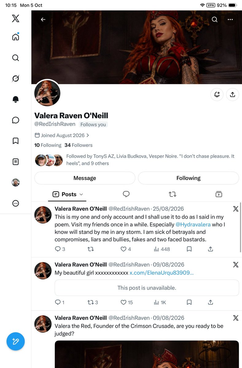 FieryRed1176's tweet photo. THIS account too is fake. It's an old account I discontinued as you can see by the dates. Disturbingly they must have hacked it. Report and block also https://t.co/7zxIMVHZmC