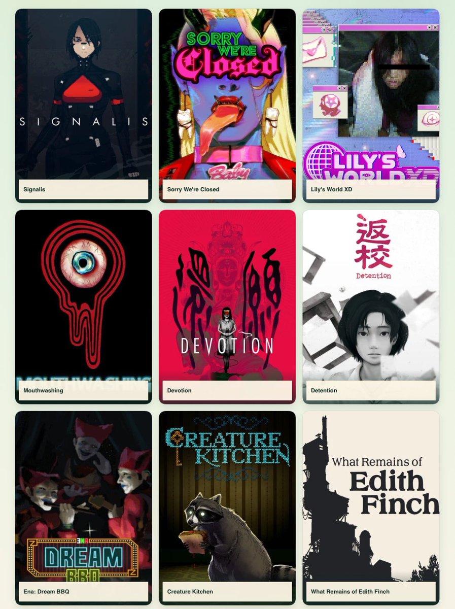 elsterswifey's tweet photo. 9 indie games that have my heart https://t.co/kDnIH3LcUf