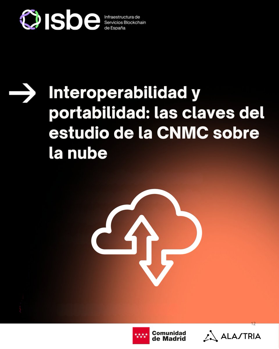 REDISBE's tweet photo. Solo cerca del 2% de las empresas en España ha cambiado de proveedor principal de nube, según la CNMC. Su nuevo estudio pide más interoperabilidad y portabilidad de datos. Son criterios que #ISBE incorpora desde su diseño: código abierto y gobierno compartido. #Interoperabilidad https://t.co/jalgNvIRac