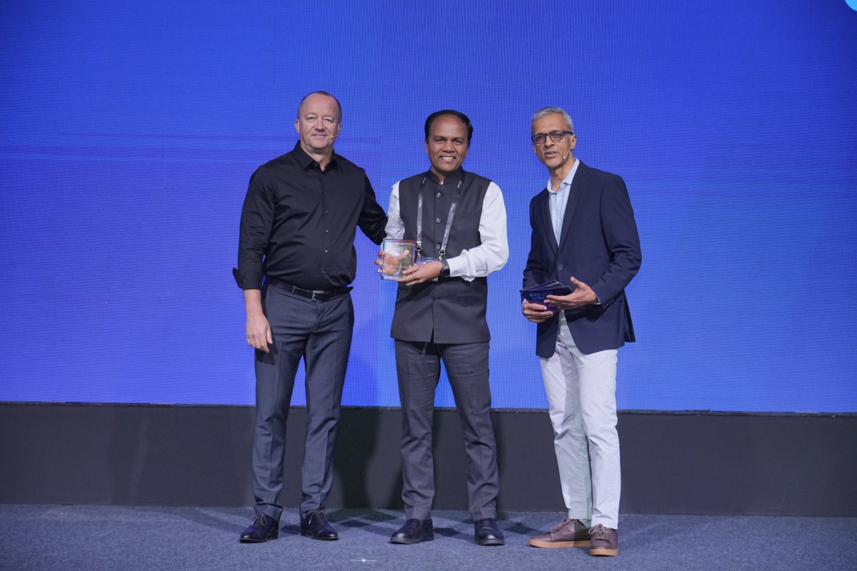 RailTel's tweet photo. We are delighted to be recognized as the “Societal Impact Hero” at the Broadcom Customer Achievement Awards 2026. 

As the digital backbone of one of the world’s largest railway networks, RailTel is committed to leveraging technology to drive digital inclusion, innovation, and economic progress across India.

Our MeitY empanelled cloud- RailCloud - is a testament to our vision of building secure, agile, and future-ready digital infrastructure forIndia's growing digital needs.

We belive that technology is most powerful when it creates meaningful impact for society.
Connecting India. Empowering India. Transforming lives through technology.

#RailTel #Broadcom #CustomerAchievementAwards2026 #SocietalImpactHero #RailCloud #DigitalIndia #DigitalTransformation #DigitalInclusion #Innovation #TechnologyForGood #PublicSector #ConnectedIndia