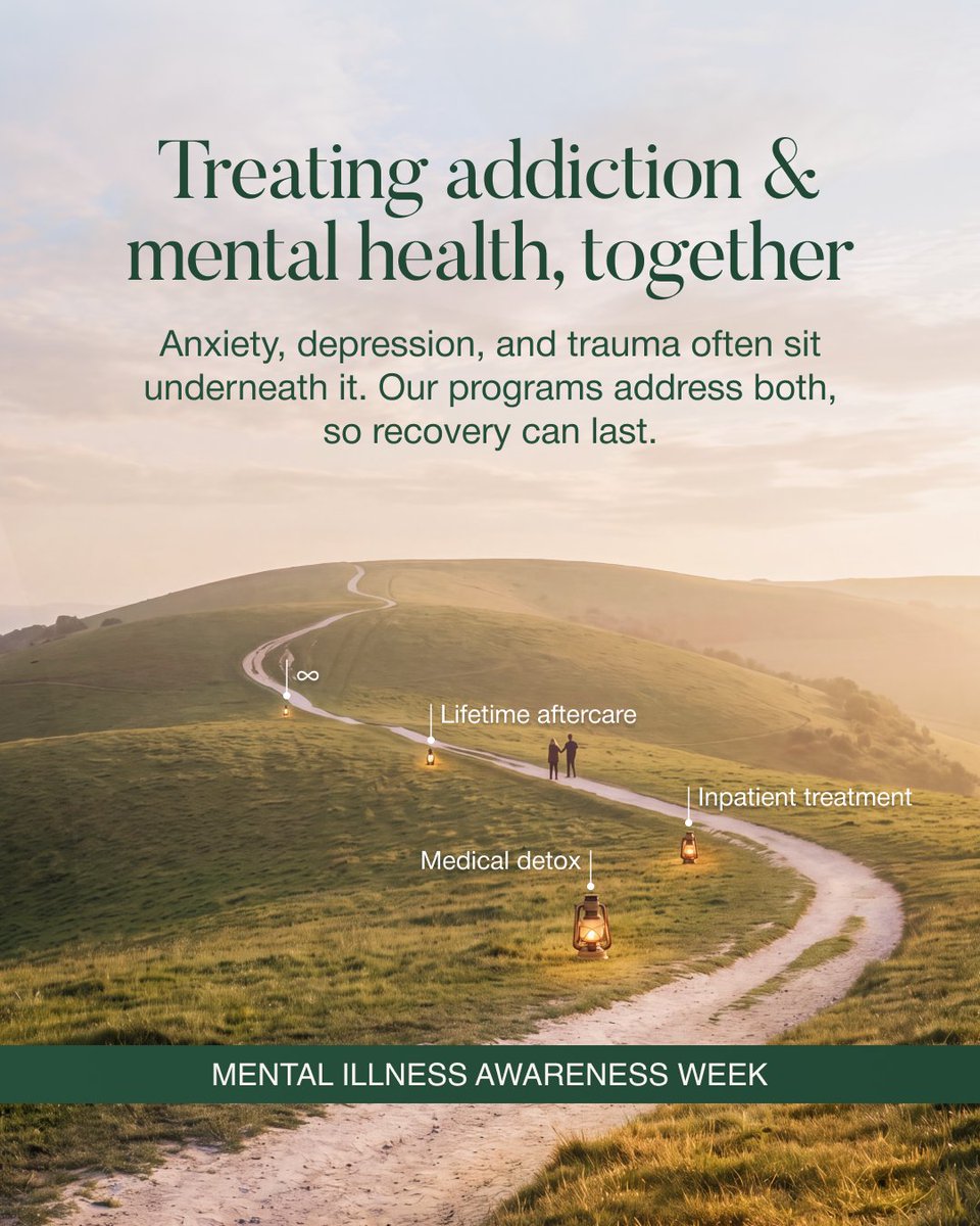CCFAddictions's tweet photo. This Mental Illness Awareness Week, mental health and addiction are deeply linked. Anxiety, depression, and trauma often fuel substance use. Lasting recovery means treating both.

Help is here.
+1(613) 707-1001
https://t.co/aDndfm2Cw1 https://t.co/d4C2cbJbok