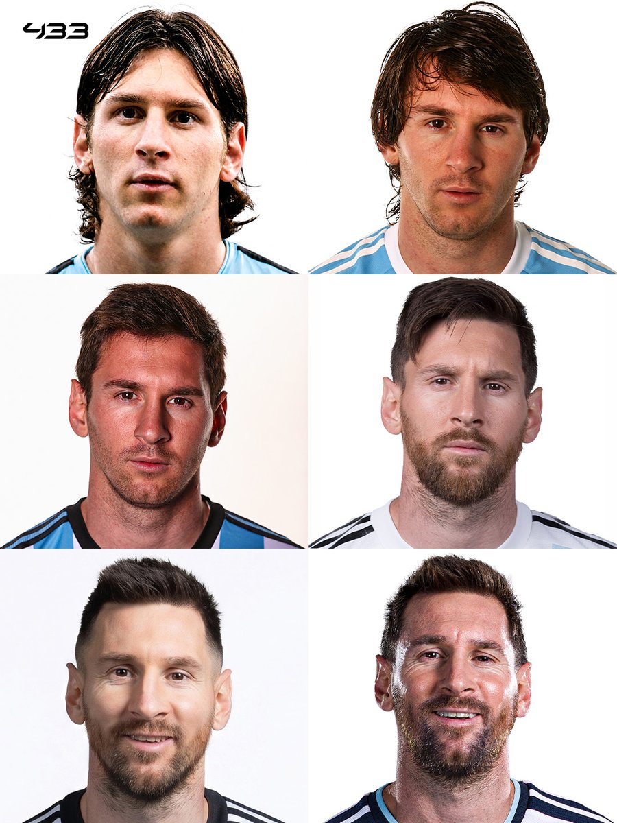 433's tweet photo. Messi throughout the years for Argentina 👕🇦🇷

21 years of 𝒈𝒓𝒆𝒂𝒕𝒏𝒆𝒔𝒔 — What a journey it’s been 🩵 https://t.co/dpLbxpkzia