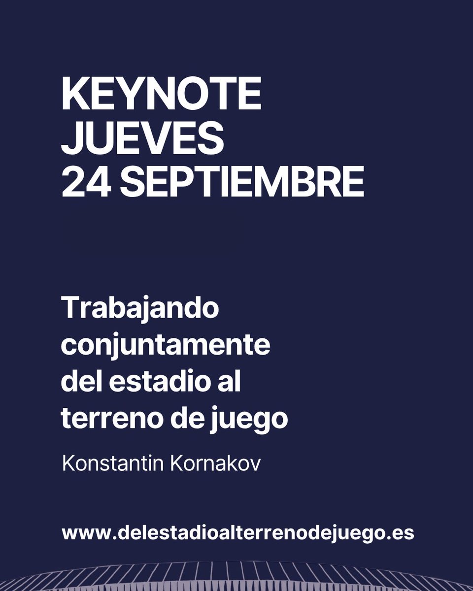 congresoT4H's tweet photo. Ya tienes disponible en el canal de YouTube del encuentro la keynote de Konstantin Kornakov con la que abrió las jornadas de Del estadio al terreno de juego.
https://t.co/TIprTcVB5C https://t.co/8lPDbjSOOt