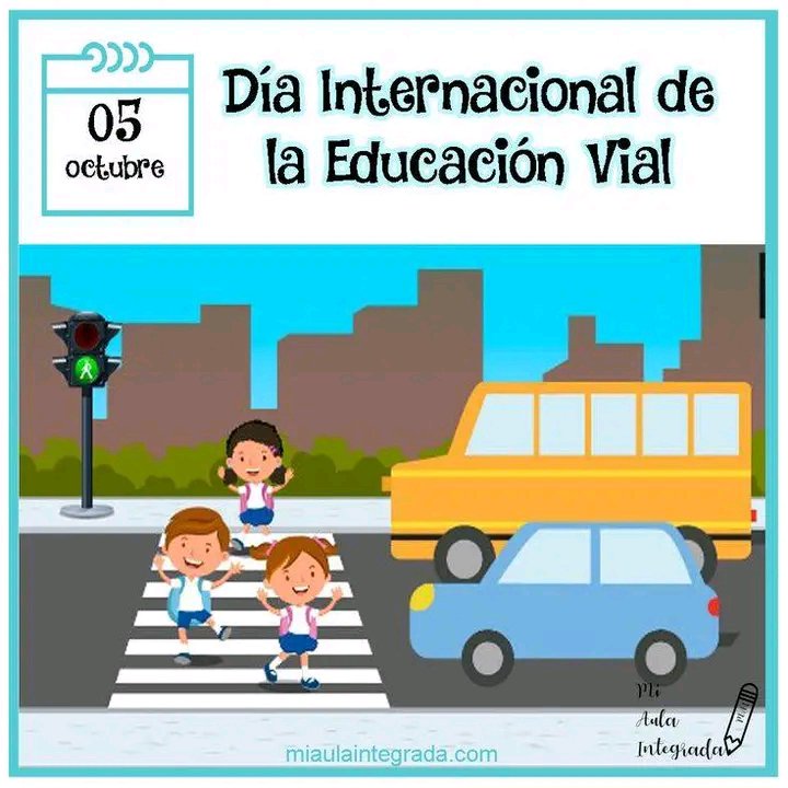 DelJalber7474's tweet photo. Hoy, 5 de octubre, se celebra el Día 
Día Internacional de la Educación Vial. 
Se trata de un día en el que tanto los niños, adolescentes y jóvenes, como los adultos, deben de conocer, aprender y respetar las normas básicas para comportanse en la vía con seguridad. https://t.co/KcvyzZxjhx