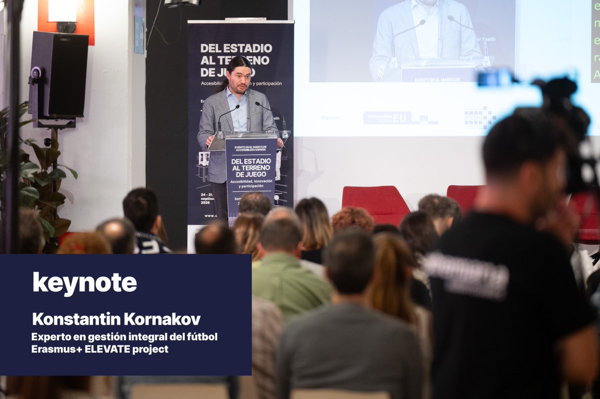 congresoT4H's tweet photo. Ya tienes disponible en el canal de YouTube del encuentro la keynote de Konstantin Kornakov con la que abrió las jornadas de Del estadio al terreno de juego.
https://t.co/TIprTcVB5C https://t.co/8lPDbjSOOt