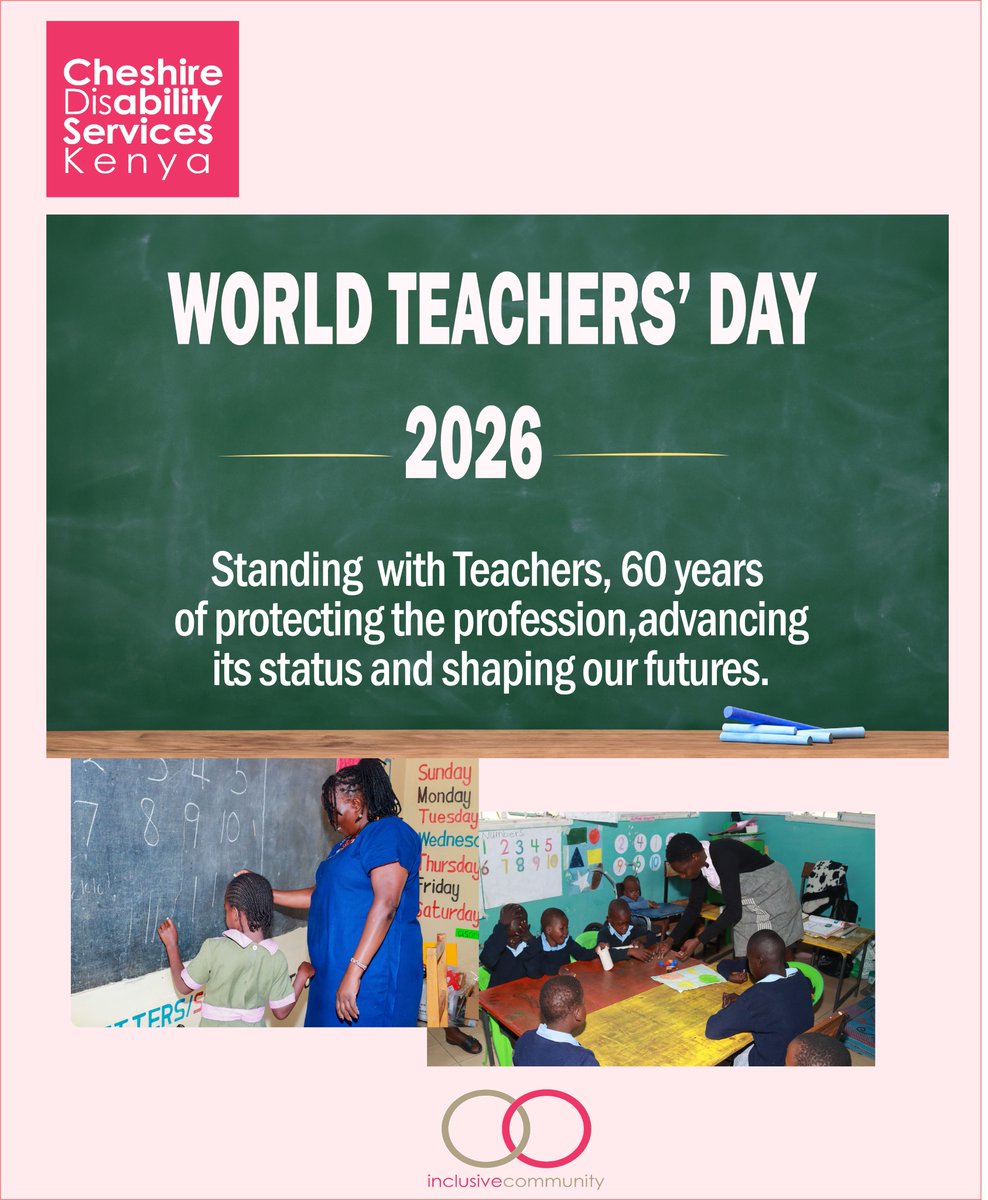 CDisability's tweet photo. This World Teachers' Day 2026, we celebrate the progress made in recognizing teachers' vital role. We also highlight the challenges the profession continues to face, and we call on society and policymakers to protect, promote and elevate its status.
#WorldTeachersDay2026 https://t.co/oXcXDReOId