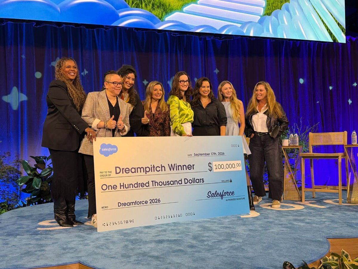 humansintheloop's tweet photo. We’re co-winners of DreamPitch at #Dreamforce 2026! 🏆🥳
We’re proud to see our vision for ethical AI and meaningful opportunities for people affected by conflict and displacement recognised on a global stage.
Onwards and upwards! 💜🚀 #DF26 https://t.co/GgaaJIZbaG