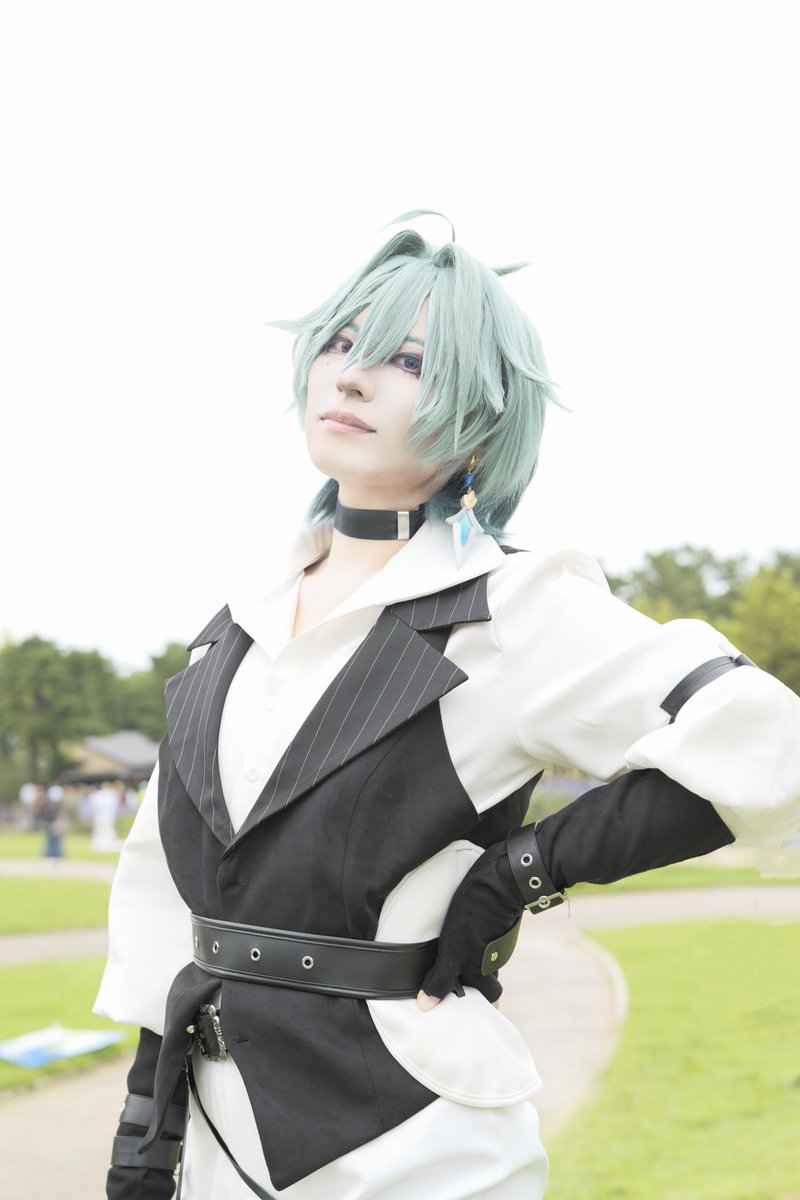 aya_cosac's tweet photo. 【Cosplay/コスプレ】
原神/ローエン(冒険者衣装) 
⚠重々加工
 #アコスタ鶴舞 
📸▶@akinewtype2314さん https://t.co/Amvm1H8Ika