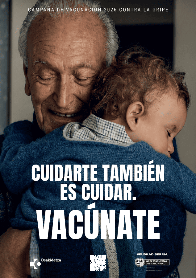 VOSTeuskadi's tweet photo. 💉 Campaña de vacunación frente a la gripe en Euskadi

La vacunación es una de las principales medidas de prevención frente a la gripe y sus complicaciones, especialmente en las personas más vulnerables.

📅 Consulta la información y pide cita en el enlace.

https://t.co/BO0ZVtAHY6

#Gripe #Vacunación #Euskadi #Osakidetza