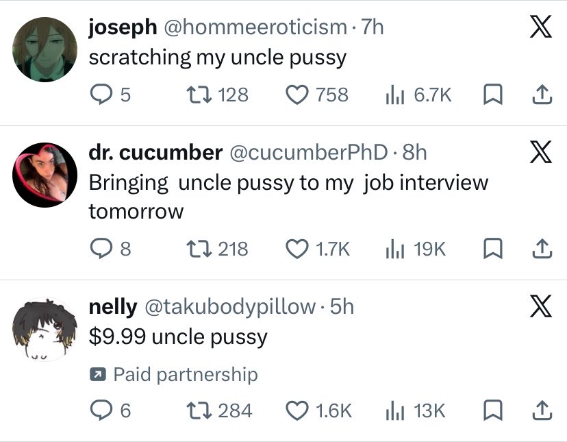 halfskinned's tweet photo. loving uncle pussy tweets https://t.co/3oYnlovHDe