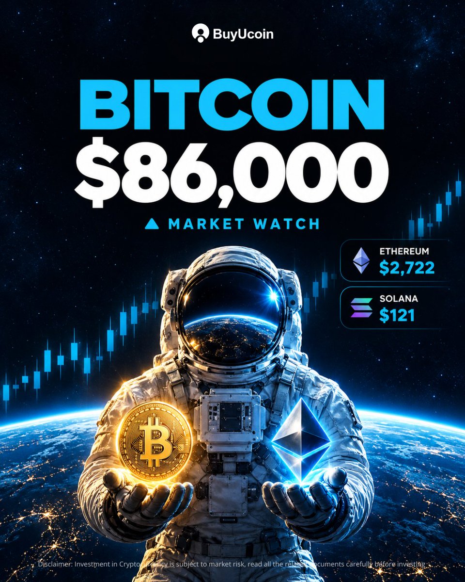 buyucoin's tweet photo. 🚀 Bitcoin at $86K! ₿🌌

With Ethereum and Solana also in focus, all eyes are on the crypto market. Is the next big move coming? 👀

#Bitcoin #Crypto #BuyUcoin https://t.co/RwJkZg2Qie