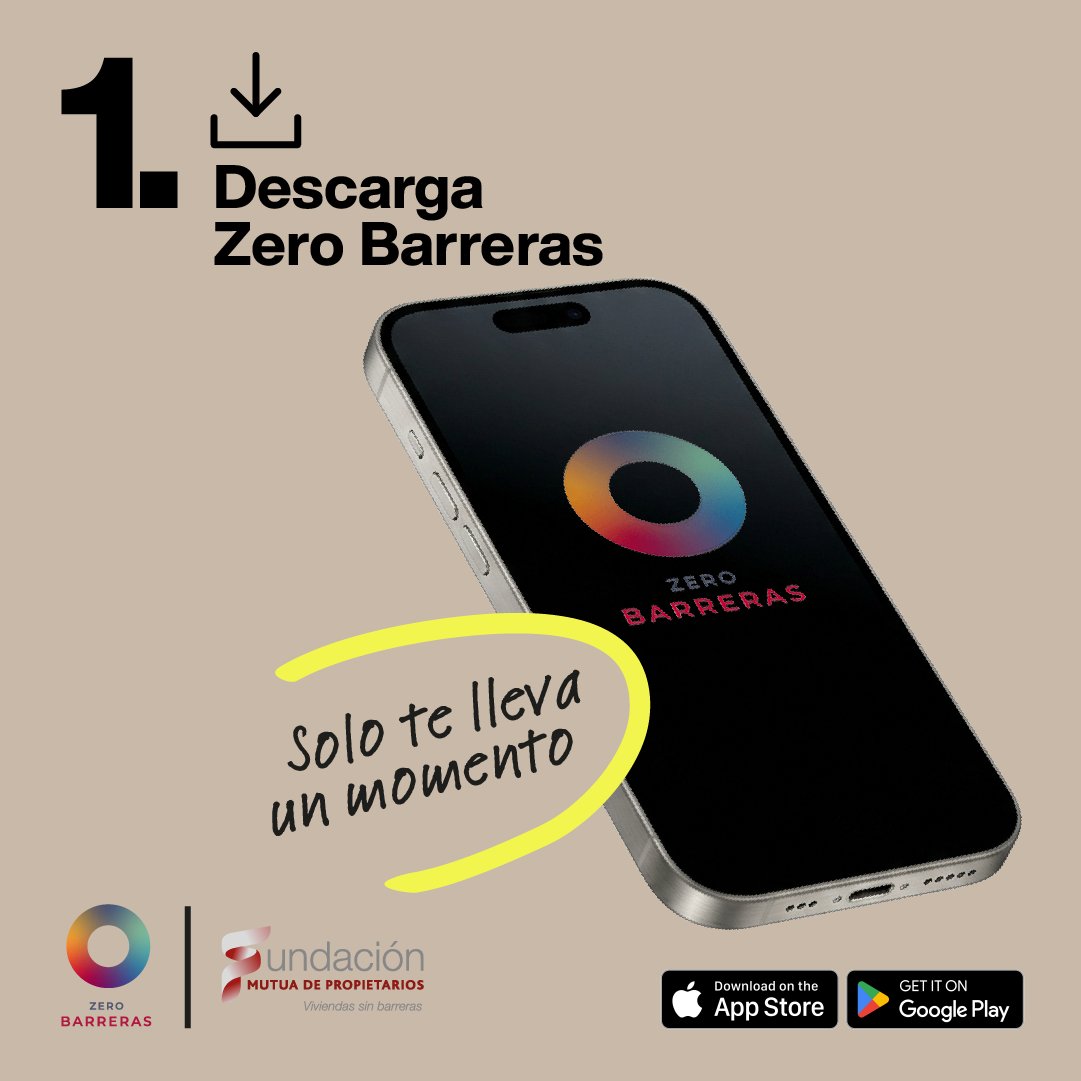 FundacionMdP's tweet photo. 🏙️ Un edificio de viviendas puede parecer accesible. Hasta que empiezas a mirar de verdad.

Hoy, #DíaMundialdelaArquitectura y #DíaMundialdelHábitat, lanzamos #MideConZeroBarreras para hacer visibles esas barreras arquitectónicas en los edificios de viviendas que muchas veces pasan desapercibidas.

📱 Mira tu edificio de viviendas con otros ojos y mídelo con nuestra app Zero Barreras.

Y sí, medir tiene premio 👀

🎁 Sorteamos un iPhone 17 Pro Max cada 15 días entre las mediciones realizadas entre el 5 de octubre al 5 de noviembre.

¿Empezamos a medir?

#MideConZeroBarreras #FundaciónMutuaDePropietarios #Accesibilidad
--
🏙️ Un edifici d’habitatges pot semblar accessible. Fins que comences a mirar-lo de debò.

Avui, #DiaMundialDeLArquitectura i #DiaMundialDeLHabitat, llancem #MesuraAmbZeroBarreres per fer visibles aquelles barreres arquitectòniques dels edificis d’habitatges que moltes vegades passen desapercebudes.

📱 Mira el teu edifici d’habitatges amb uns altres ulls i mesura’l amb la nostra app Zero Barreres.

I sí, mesurar té premi 👀

🎁 Sortegem un iPhone 17 Pro Max cada 15 dies entre les mesures realitzades del 5 d’octubre al 5 de novembre.

Comencem a mesurar?

#MesuraAmbZeroBarreres #FundacióMutuaDePropietarios #Accessibilitat