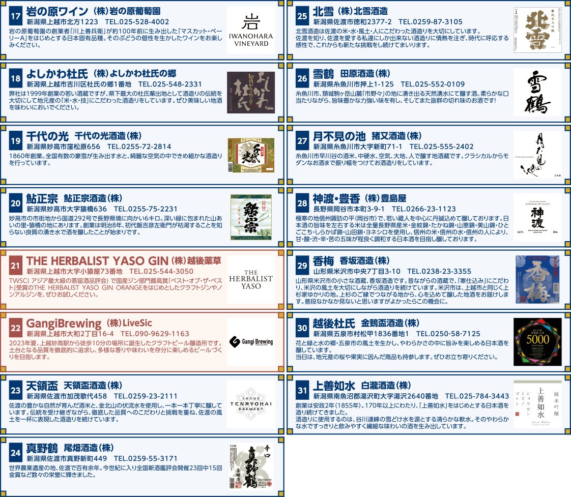 kenshinsake's tweet photo. 本日は出店酒蔵のご紹介です！
今年も上越地域の色々なSAKEの酒蔵が出店します！
また、地元以外にもゲスト酒蔵の出店があります🍶
お気に入りのSAKEを見つけてくださいね😊 https://t.co/BSGqk323Ie
