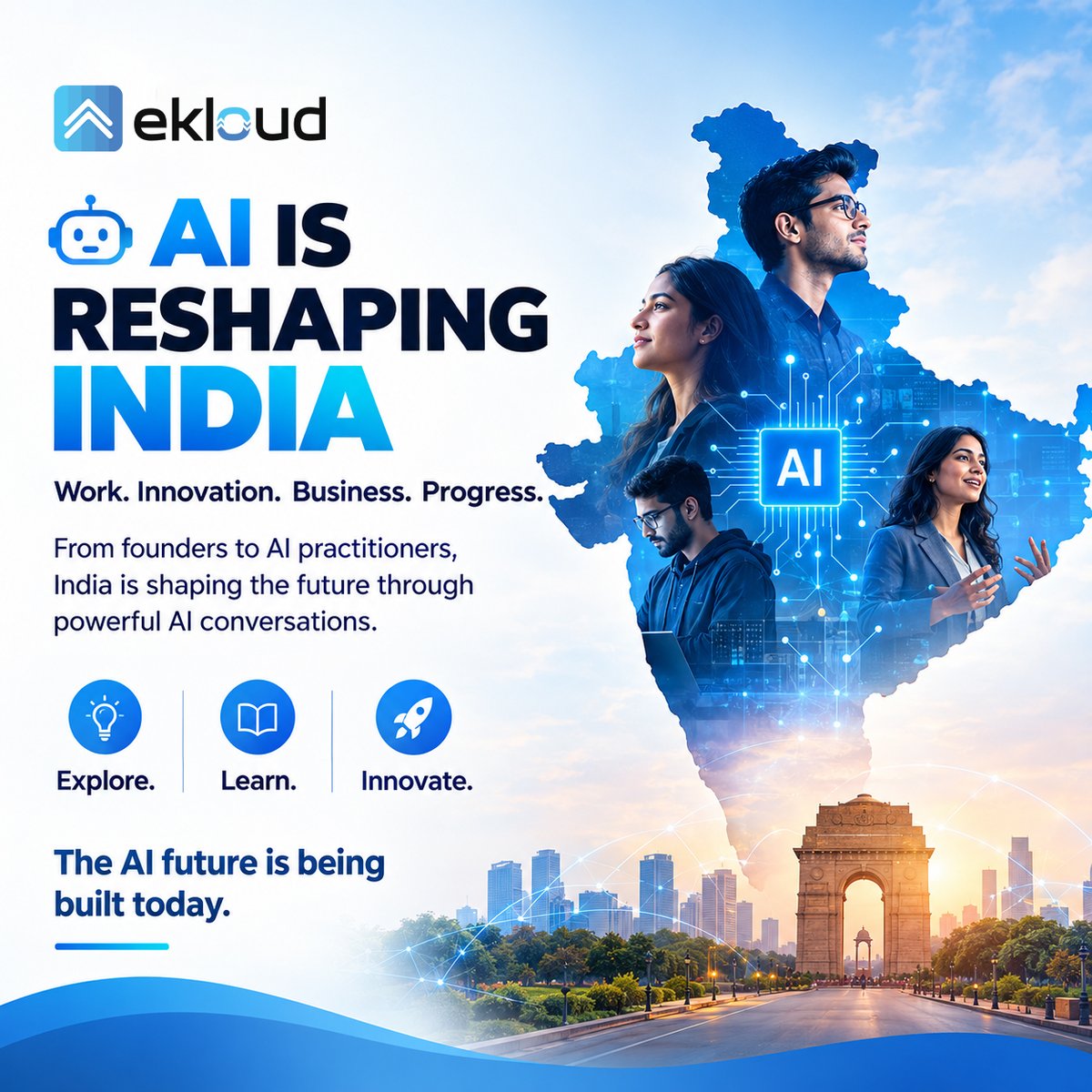 ekloudServices's tweet photo. AI is transforming how we work.
From ChatGPT, Claude & Gemini to Copilot, Perplexity & GitHub Copilot—AI is helping us work smarter, faster, and better.
The future of work is AI-powered.
@ChatGPT @Gemini @MSFTCopilot
#AIInWorkDay #AI #Future #Claude #Perplexity #TeamEkloud https://t.co/jNDLfmySfZ