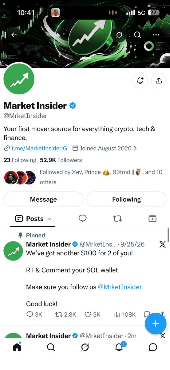 AnthonyOsalade's tweet photo. @Mrbankstips @MrketInsider Done boss

8u65bRfmEpyshKGgwX9fLQAuRqkPdf7MamwRFE2aN1CH https://t.co/tceUuc61mV