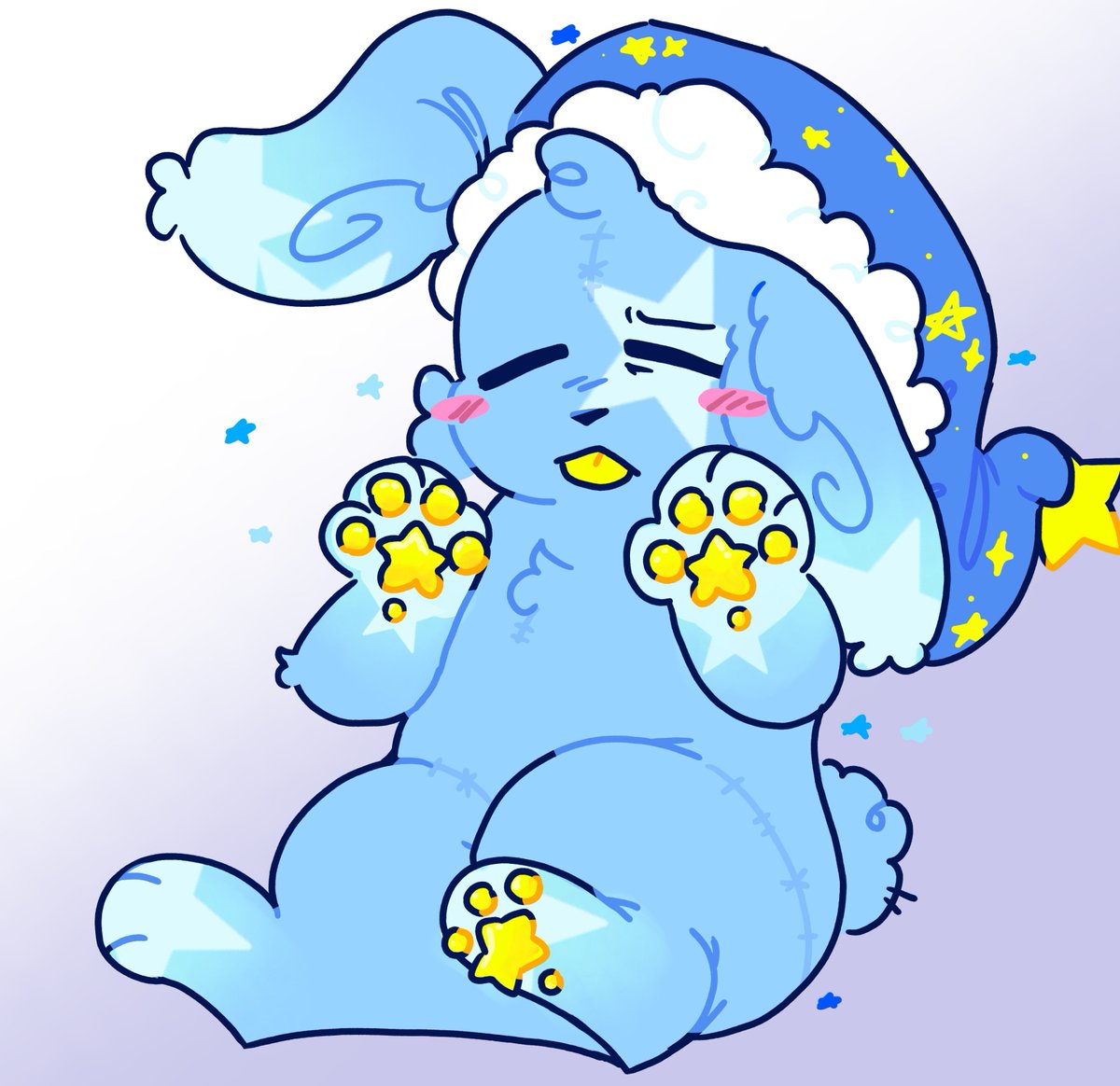 lil_Jinxoh's tweet photo. Lil bunny plush...Sleepy guy? https://t.co/EJzpaJ0QZy