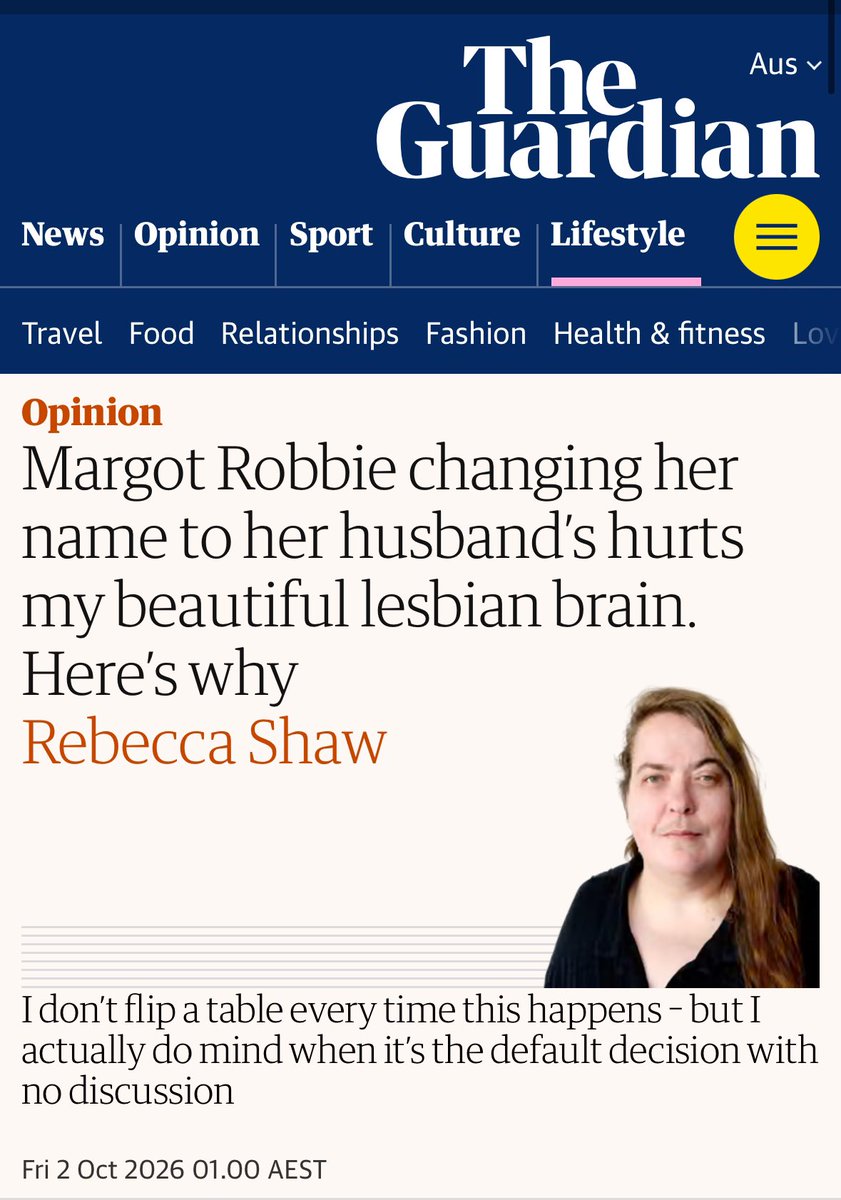 RitaPanahi's tweet photo. The most perfect Guardian piece ever. Almost beautiful in its dementedness. 

And yes it's real, not AI! https://t.co/2fKhbCBeRf