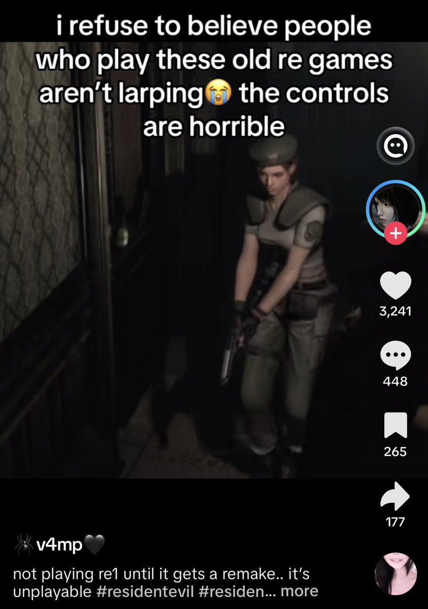 mahouteq's tweet photo. "not playing re1 until it gets a remake" https://t.co/FMdZRncGAZ