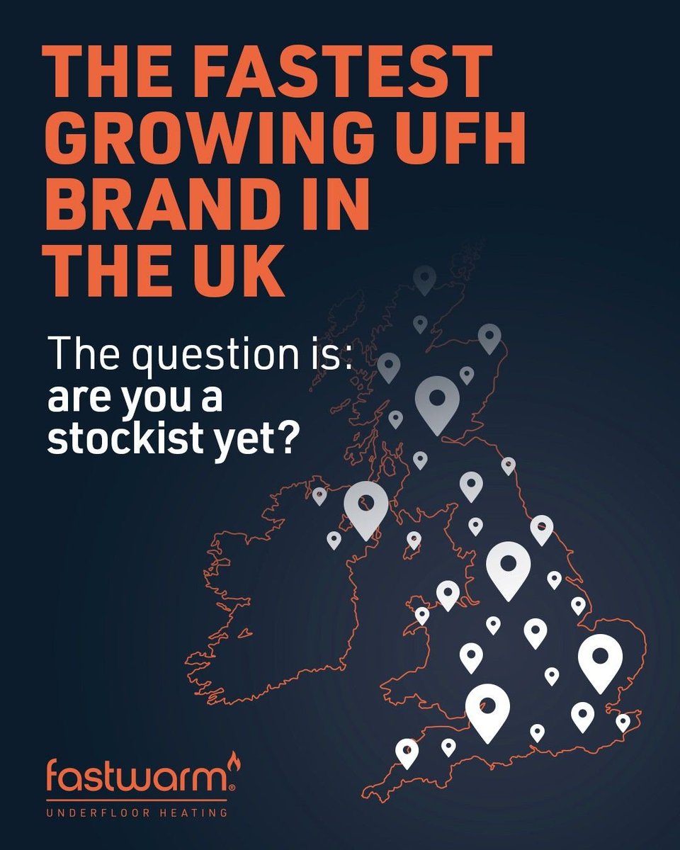 fastwarm's tweet photo. 🔥 The fastest-growing UFH brand in the UK — and we’re only getting started!Are you a heating/plumbing merchant or trade supplier? Become a Fastwarm stockist and join the growth today!

#Fastwarm #UFH #UnderfloorHeating #Stockist #Trade https://t.co/618oULhmZL