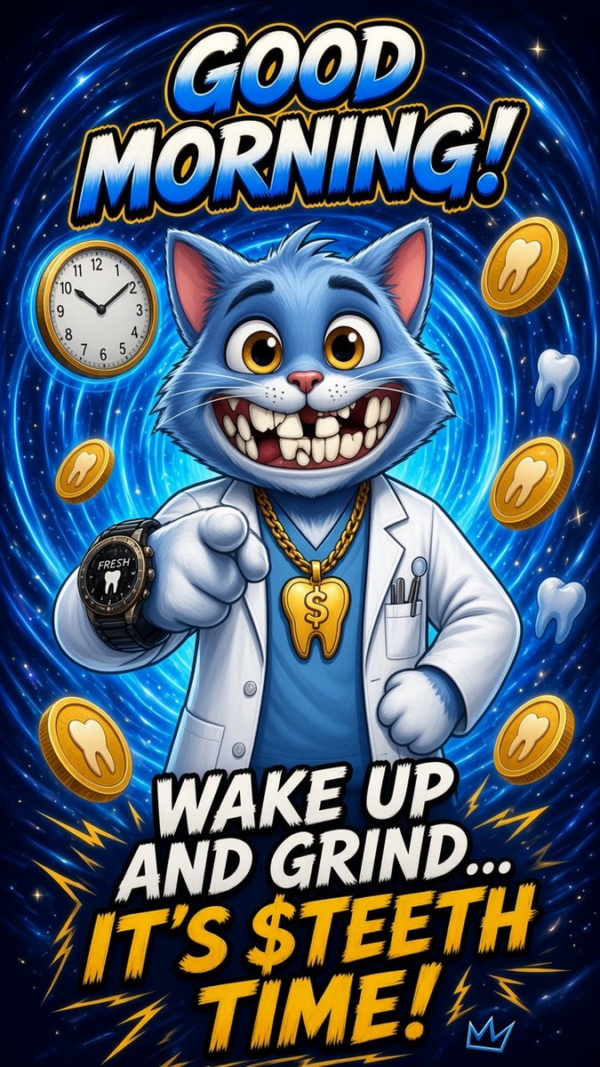 Apexpredatorr1's tweet photo. ☀️ GM, $TEETH FAM! 🦷

New day, fresh energy, same mission.

Keep building. Keep engaging. Keep spreading the Shattered Teeth narrative. 🔥

The community grows one member at a time, and we’re just getting started.

🦷 $TEETH — Shattered Teeth to the Moon! 🚀 https://t.co/ffjp6wDE5Z