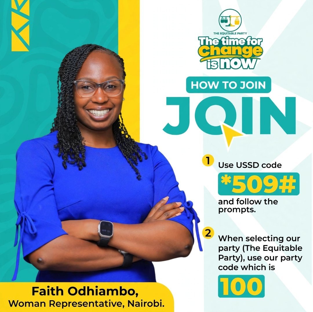 TEP_Party's tweet photo. Nairobi Women Rep tunaye, hatuna?

Faith Odhiambo, wakili wa Gen Z.

Karibu TEP.

#ChamaYaSifuna #TEP
@FaithOdhiambo8 https://t.co/pFhOd6bMvx