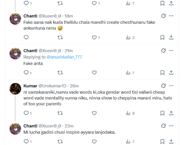Urskumar13's tweet photo. @Xuser0_0 @Unlucky_raju @cyberabadpolice nenu simple ga anaachu, oka tweet vesi, mi amma ni nenu ala analenu,naku samaskram vundi, niku taruvatha telisthadi, idhi vishayam mi mother ki cheppu nenu ila anna ani. anduku delete chesav mari
@cyberabadpolice https://t.co/2EsQ1tyGfB